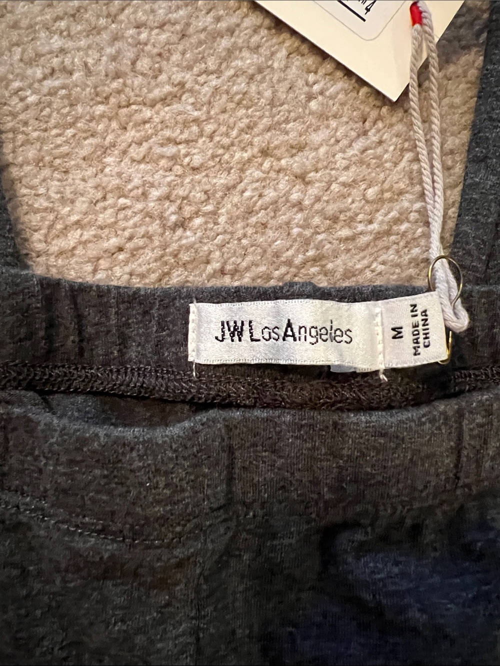 Johnny Was Valentina Springs Charcoal Leggings with Multicolor Floral Embroidery - Picture 3 of 8